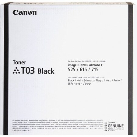 Canon Toner Cartridge, iR Adv 525, 51,500 Page Yield, BK CNMT03